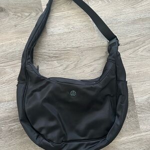 lululemon athletica Classic Black Shoulder Bag